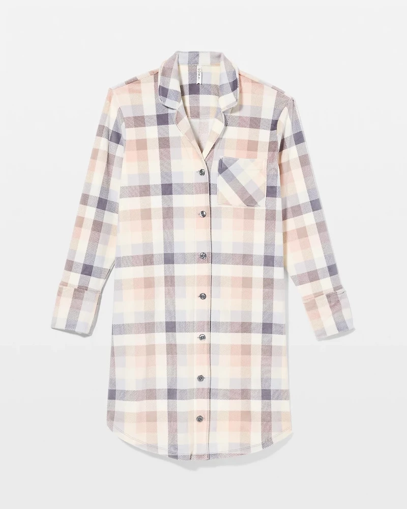 Button Front Sleepshirt