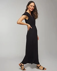 Flutter Sleeve Maxi Bra Dress
