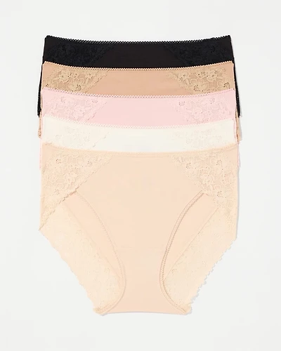 High-Leg with Perfect Lace Panty 5-Pack