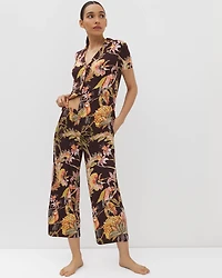Cropped Pajama Pants