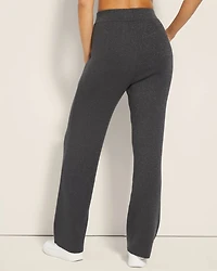 Lurex Straight Leg Sweater Pant