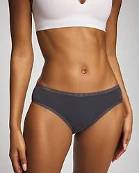 Cotton Hipster Panty with Lace Trim