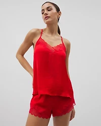 Lace Trim Pajama Cami