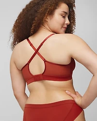 Convertible Bralette with Mesh Trim