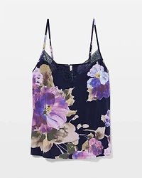 Lace Trim Soft Support Pajama Cami