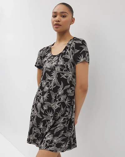 Short Sleeve Scoop Neck Sleepshirt