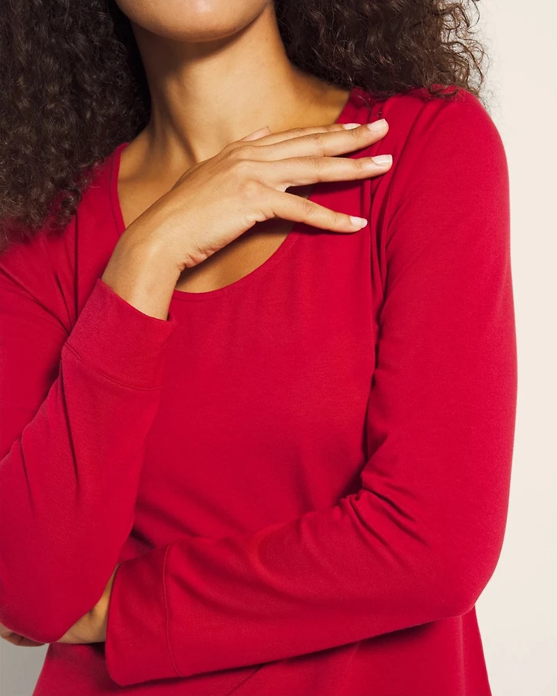 Long-Sleeve Pajama Top