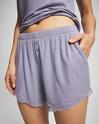 Pointelle Pajama Short