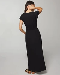 Flutter Sleeve Maxi Bra Dress