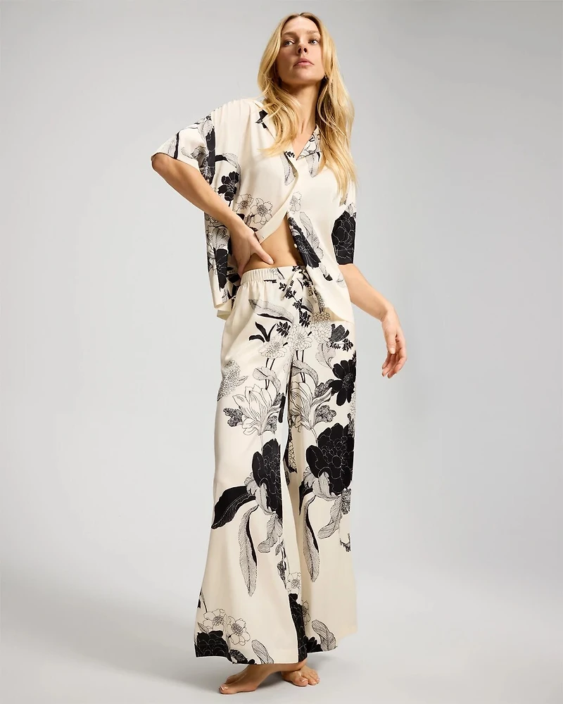 Side Slit Pajama Pants