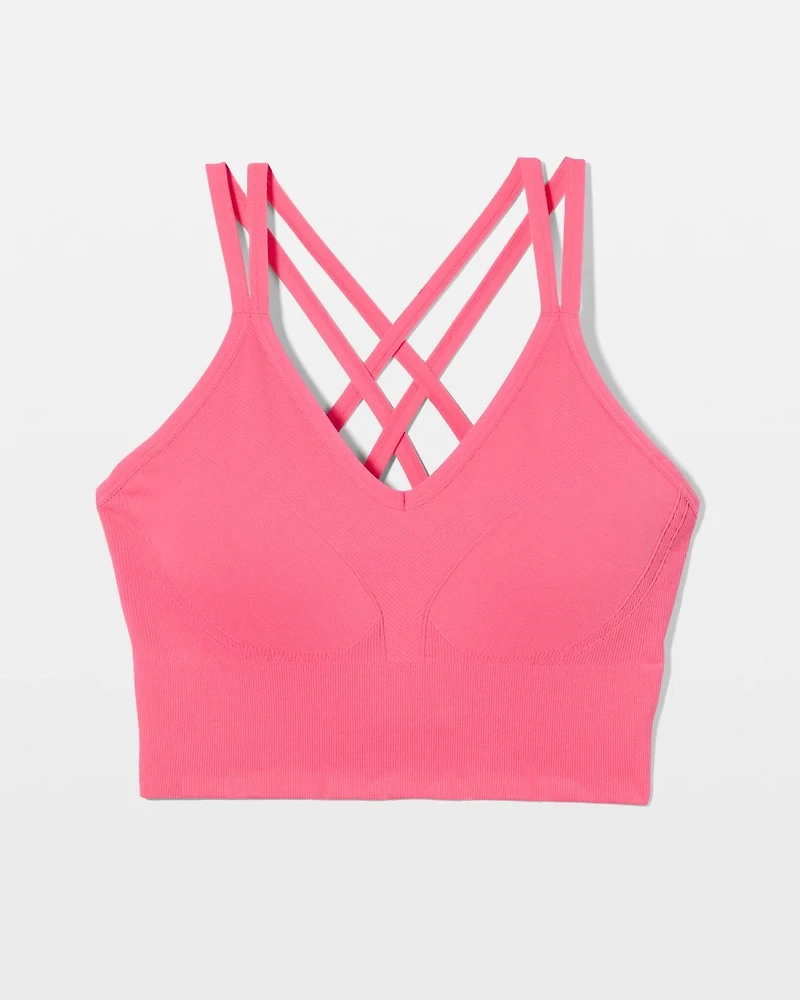 Longline Bra with Strappy Back
