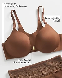 Lightly Lined Perfect Coverage Front-Close Bra