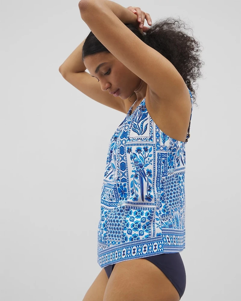 Beyond Control Sea Life High-Neck Tankini Top
