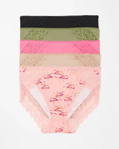 Lace High-Leg 5 Pack
