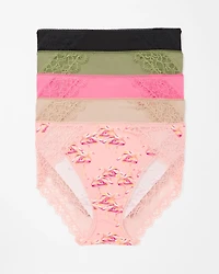 Lace High-Leg 5 Pack