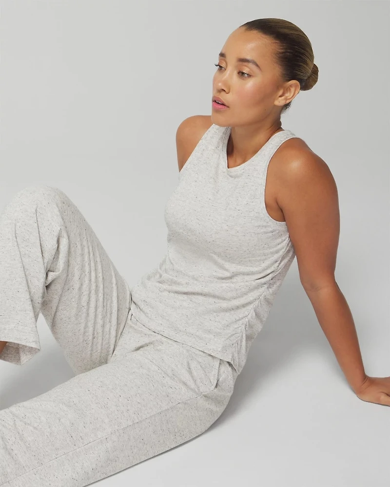 Shirred Side Pajama Tank