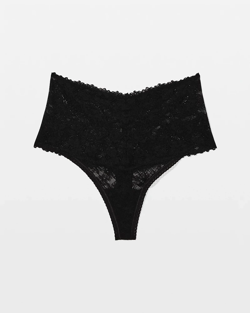 Perfect Lace High-Waist Thong Panty