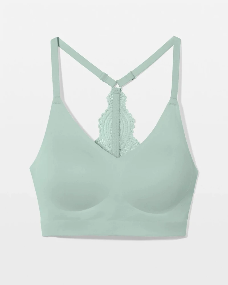 Racerback Bralette with Lace Back