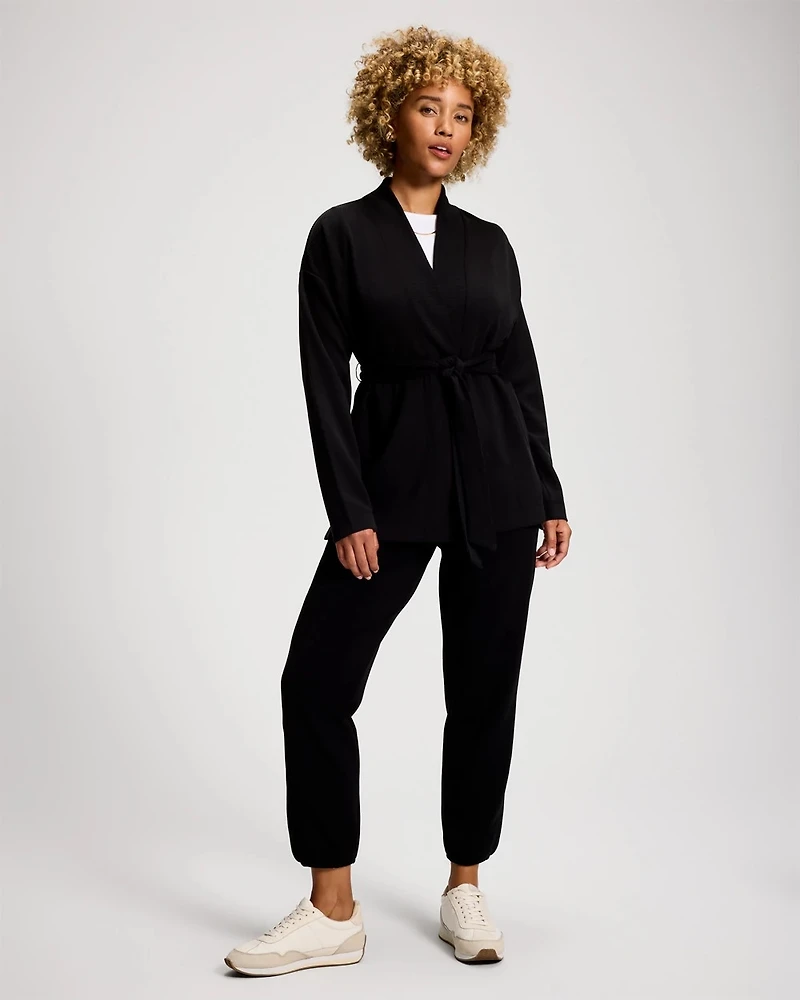 Modern Modal Relaxed Belted Wrap