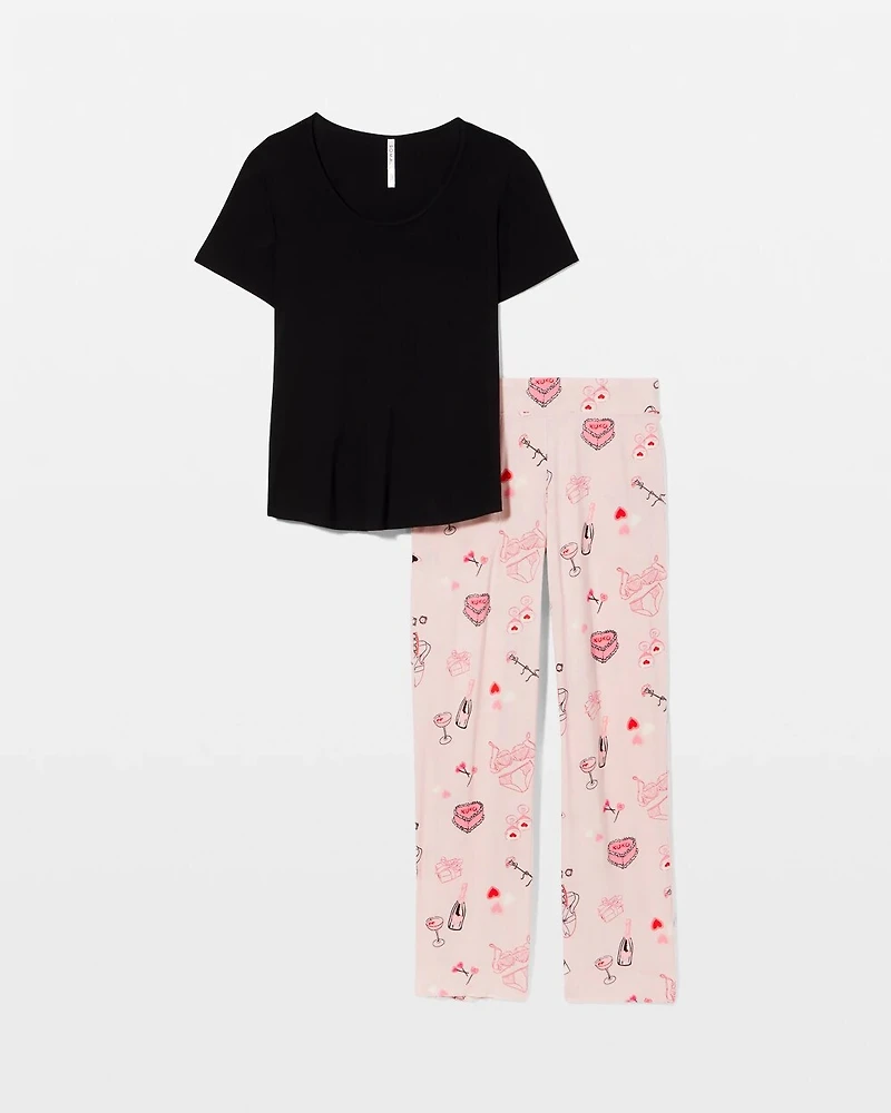 Short Sleeve + Pant Pajama Set