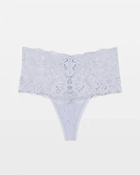 High-Waist Thong Panty with Signature Lace