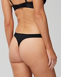 Linework Metallic Embroidered Thong Panty
