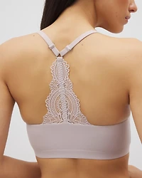 Racerback Bralette with Lace Back