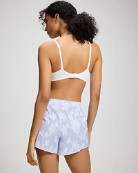 Cotton Striped Jacquard Pajama Shorts