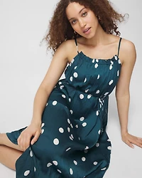 Pleated Tie Midi Bra Dress