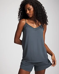 Mesh Trim Pajama Cami
