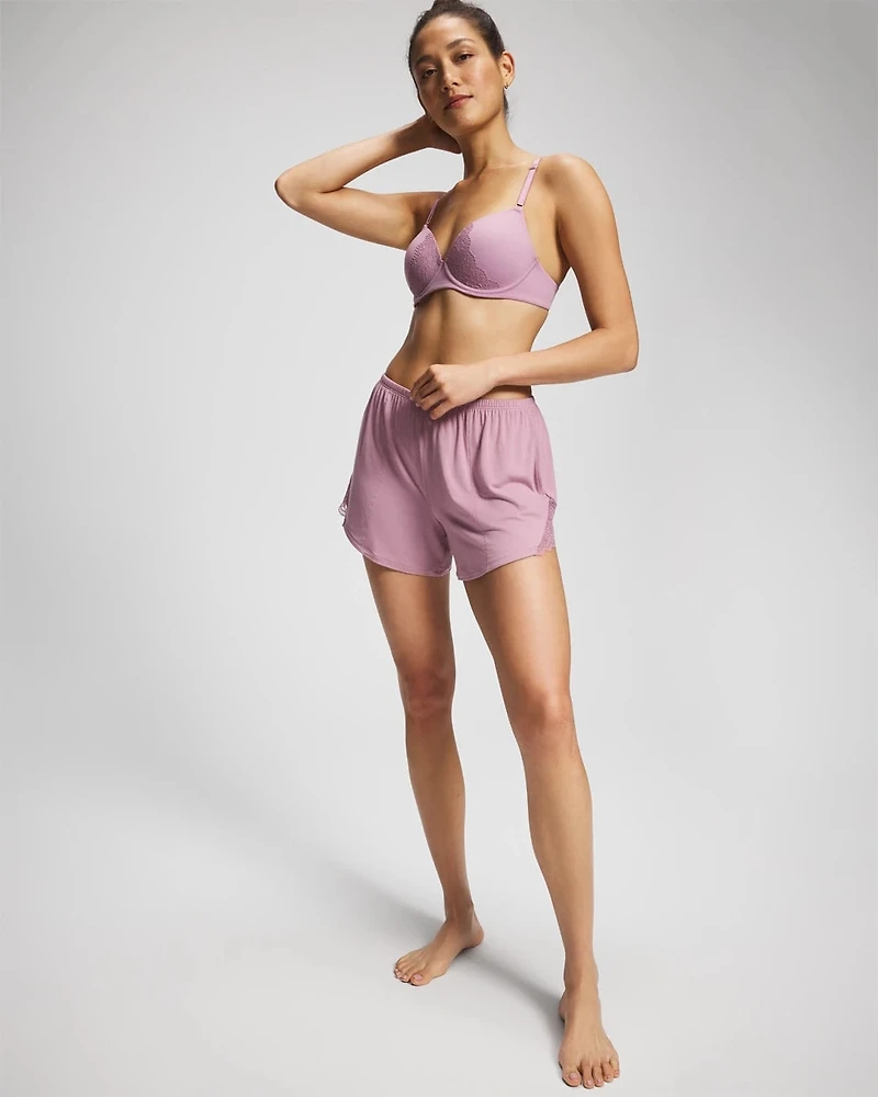 Lace Trim Pajama Short
