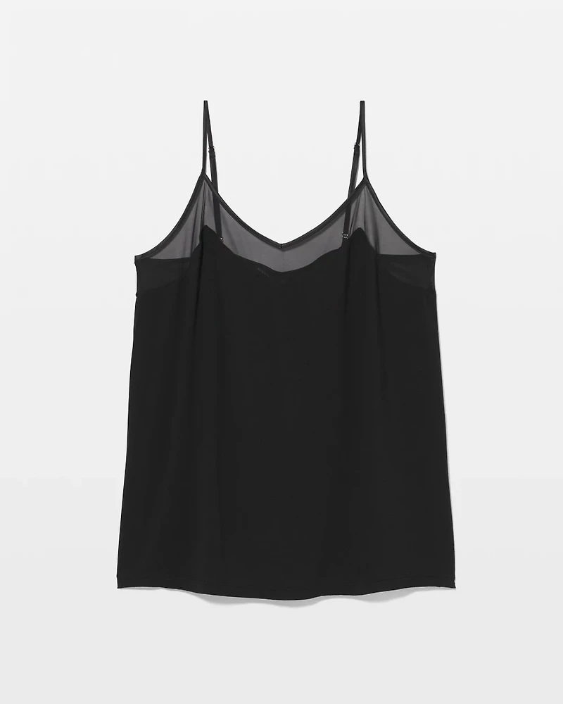 Mesh Trim Pajama Cami