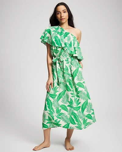 Island Time Ruffled Midi Dress