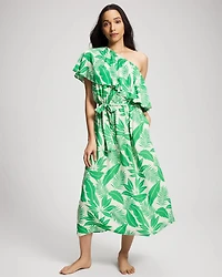 Island Time Ruffled Midi Dress