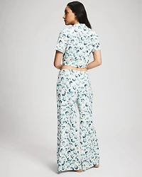 Wide-Leg Relaxed Pajama Pants