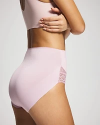 High-Waist Brief Panty with Lace