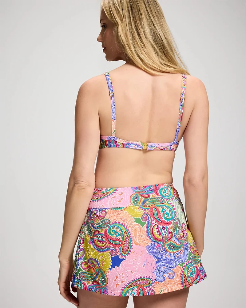 Bleu Rod Beattie La Vida Bohemia High-Waist Skirted Swim Bottom