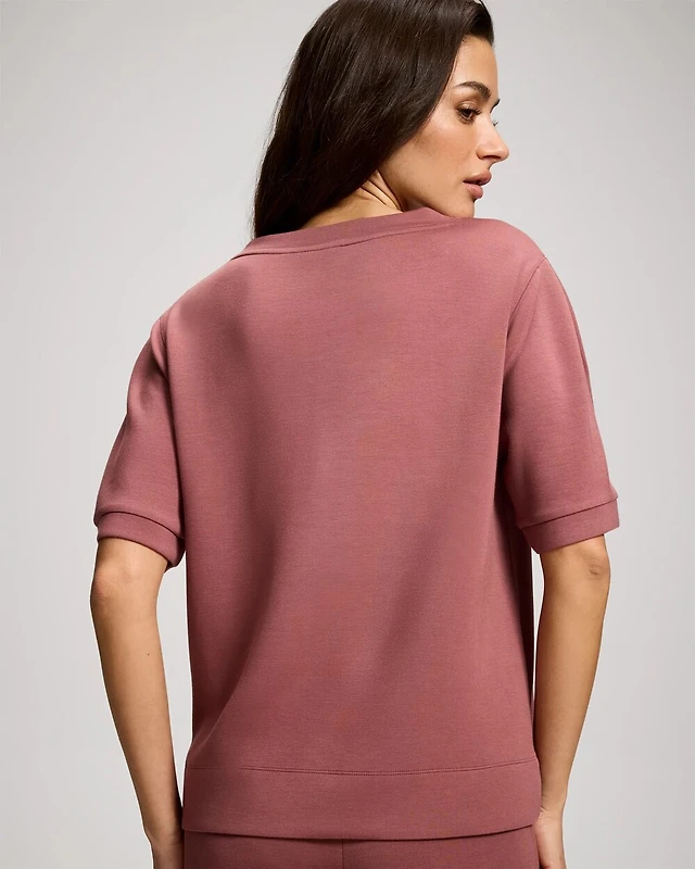 Elliatt Octavia Puff-Sleeve V-Neck A-Line Mini Dress | The Summit