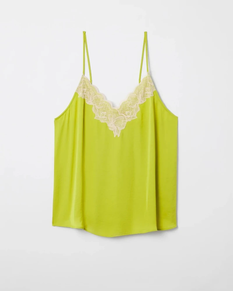 Lace-Trim Pajama Cami