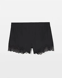 Lace Trim Pajama Shorts
