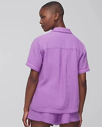 Short-Sleeve Pajama Top