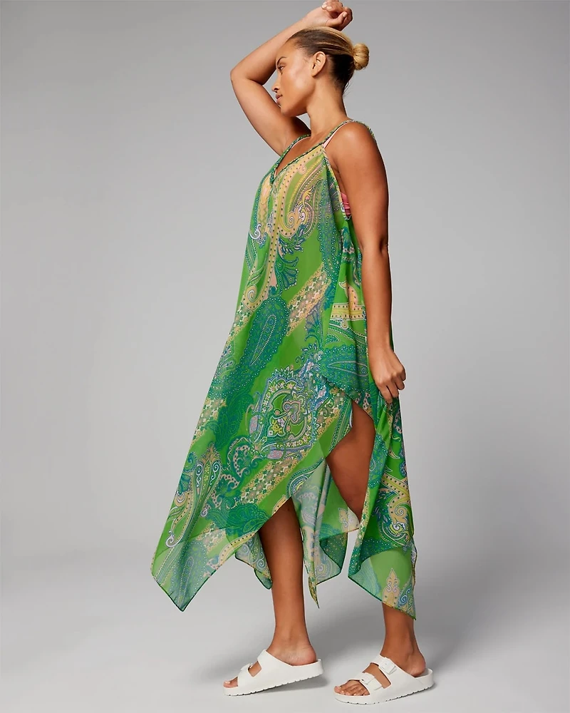 Chiffon Scarf-Hem Cover-Up