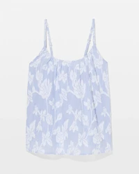 Cotton Striped Jacquard Pajama Cami