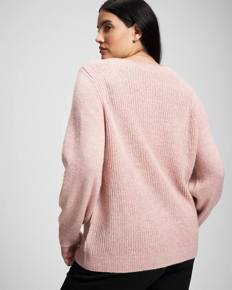 Shimmer Cable Knit Sweater