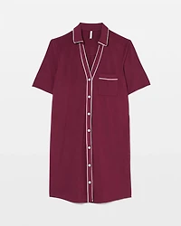 Button-Front Sleepshirt