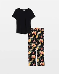 Packaged Short-Sleeve Pant Pajama Set