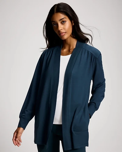 Ultra Soft Relaxed Open-Front Wrap