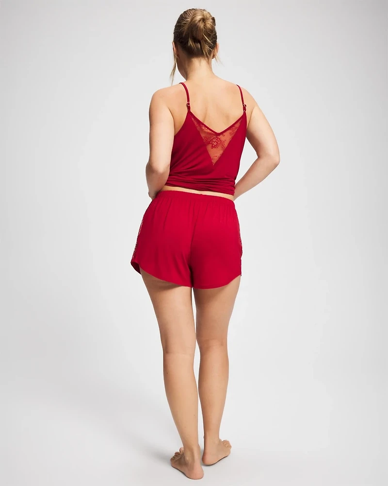 Lace Relaxed Pajama Short
