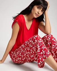 Cropped Pajama Pants