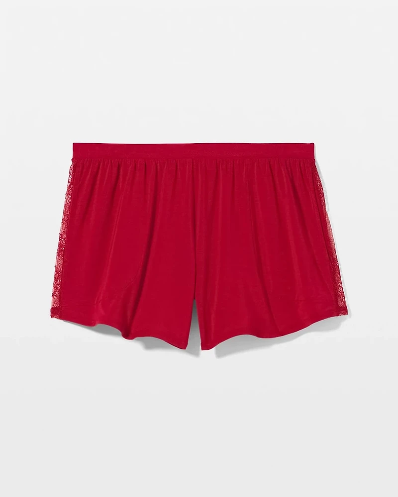 Lace Relaxed Pajama Short